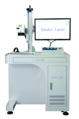 Floor Stand Carbon Steel Laser Marking Equipment With PC , Fiber Laser Printer